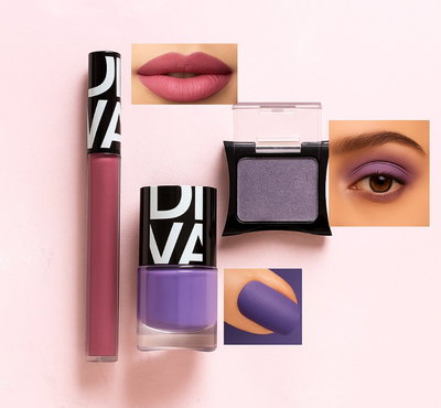 ✨​ Combo 1: Diva Sombra Individual + Labial Mate + Esmalte + Vaso 