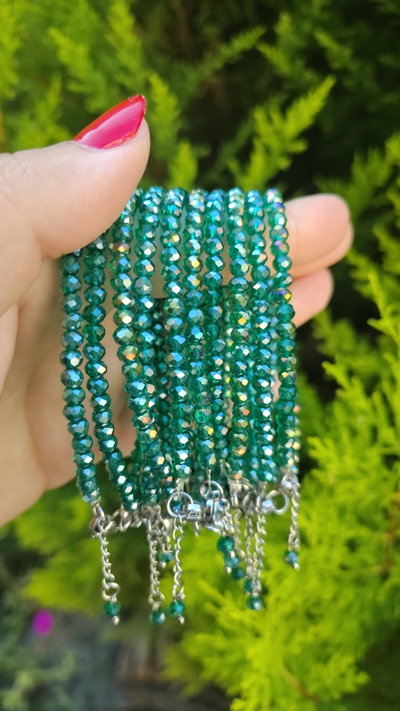 Pulsera Cristal Verde
