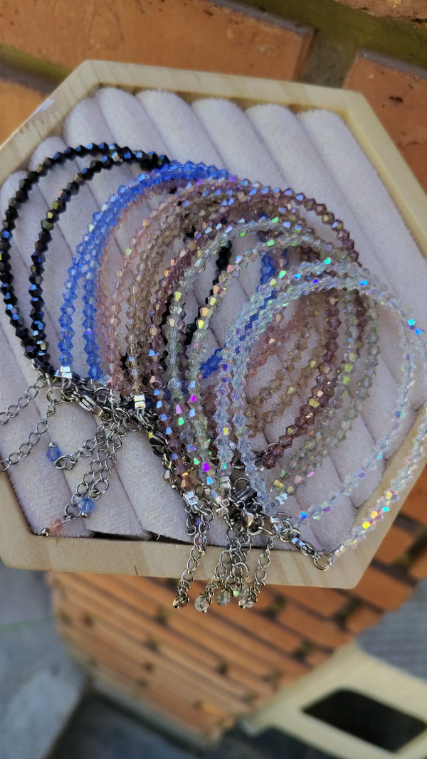 PROMO 10 Pulseras de Cristales mini ( n°2)