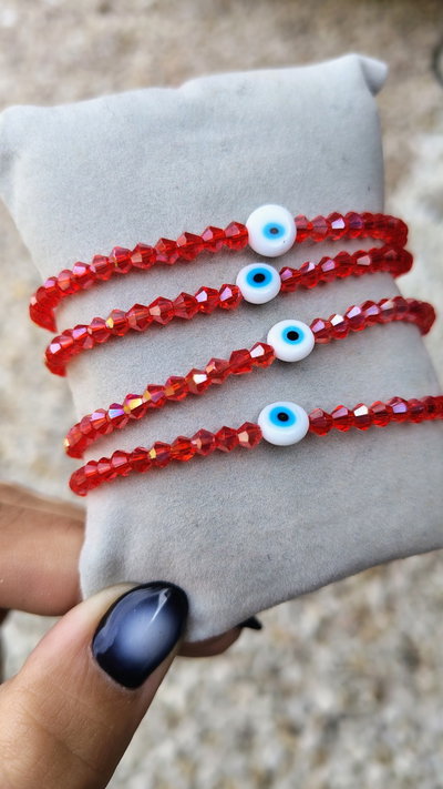 Pulsera Mini Ojito Blanco 