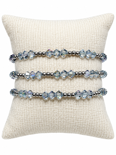 PULSERA CRISTAL 9K - ACERO QUIRÚRGICO 