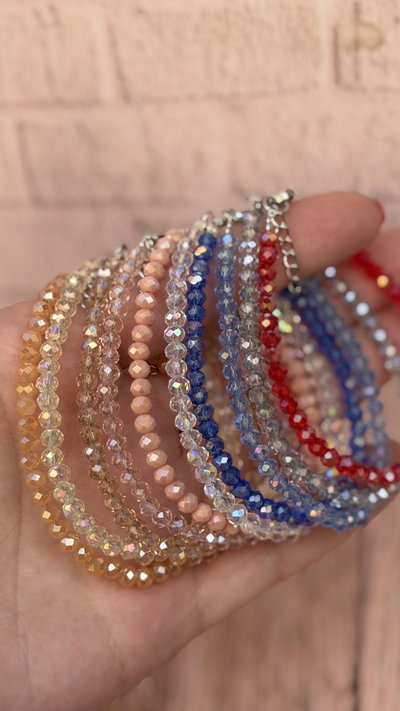 PULSERAS CRISTAL CLÁSICA - POR COLOR 