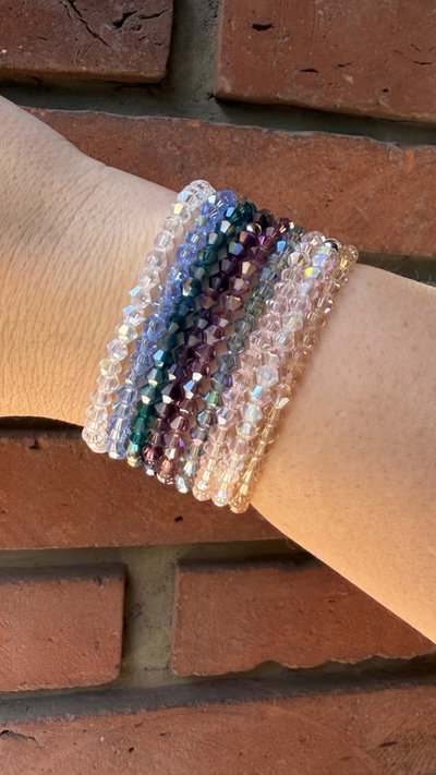 PULSERA CRISTAL ELÁSTICA - POR COLOR
