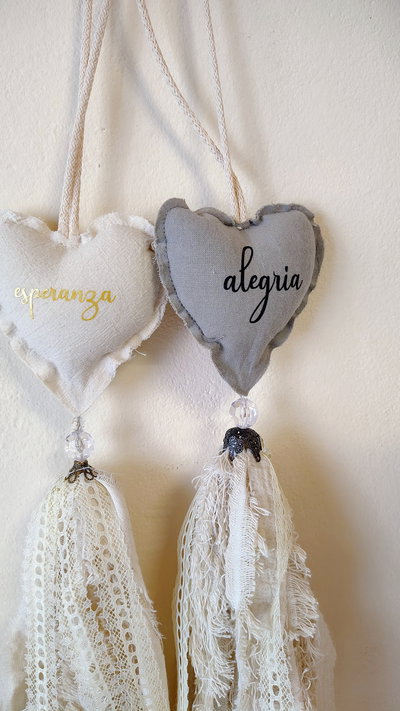 Sujetadores de cortina - terminación en tela 