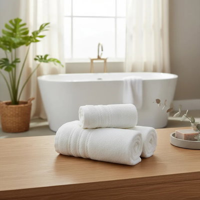 Juego de toalla y toallón 500 gr BLANCO 