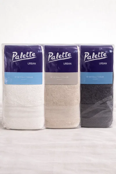 TOALLA Y TOALLÓN PALETTE PVC (JUEGO) 420GRS