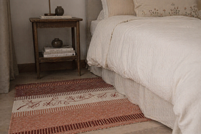 ALFOMBRA COSTADO DE CAMA RÚSTICA