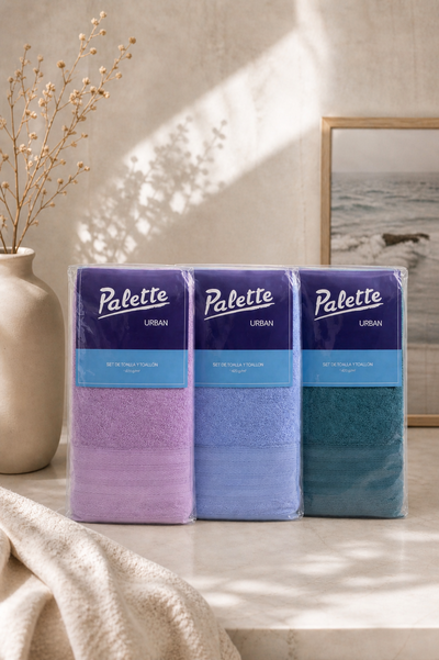 TOALLA Y TOALLÓN PALETTE 420 GR (PVC)