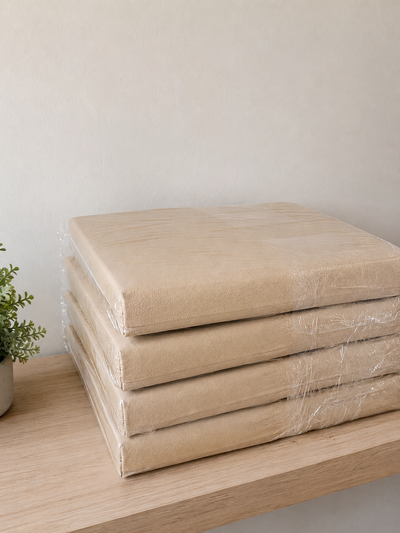 ALMOHADÓN PARA SILLA ECOCUERO SIMIL LINO PACK X 4 UNIDADES