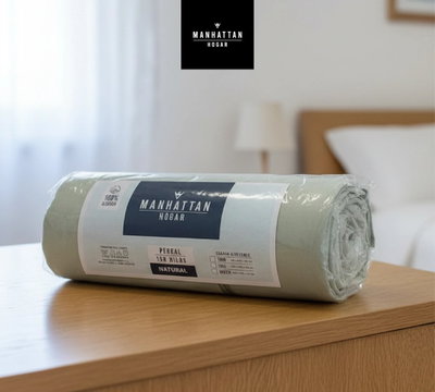 SÁBANA AJUSTABLE  TWIN - 150 HILOS 100% ALGODON - MANHATTAN 