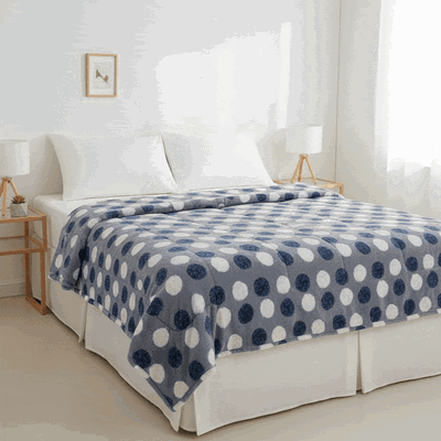 EDREDON INFANTIL FLANNEL CON CORDERITO 1 1/2