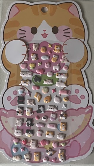 Sticker MINI espumita gatito