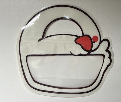 Bolsa con cierre zipper cisne