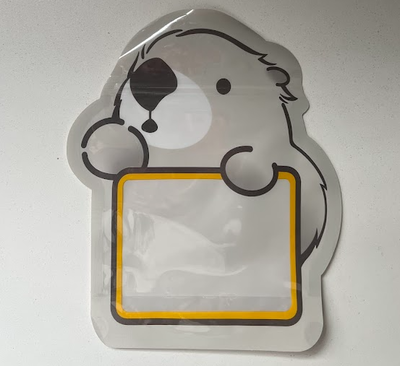 Bolsa con cierre zipper topo.