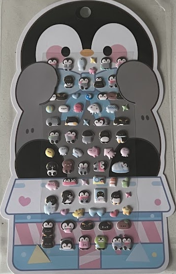 Sticker MINI espumita pingüino