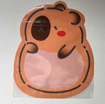 Bolsa con cierre zipper capibara.