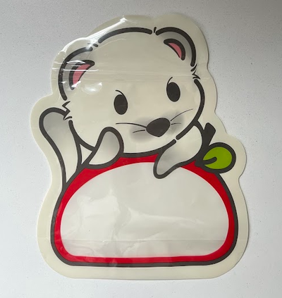 Bolsa con cierre zipper zorrito.