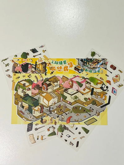 Escena para armar 2.5D Ciudad grande. 