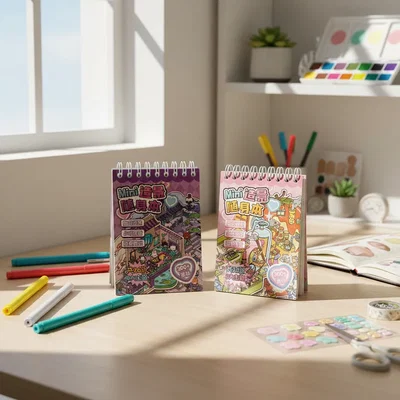 Libro De Escenas Stickers 3d Cuaderno De Pegatinas Mini