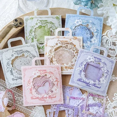 Set Papeles Decorativos Encaje Vintage Scrapbook Journaling