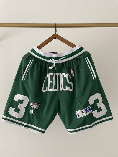 Shorts celtics etiquetas nba importados