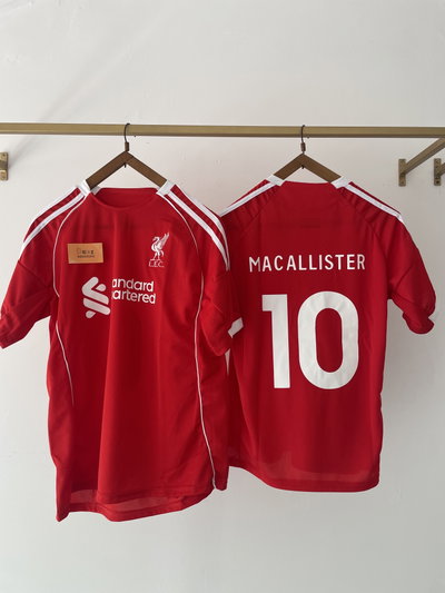 Camisetas liverpool titular 25/26 Mac Allister