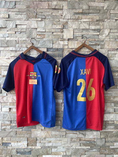 Camisetas barcelona titular 1999/2000 Xavi y Puyol