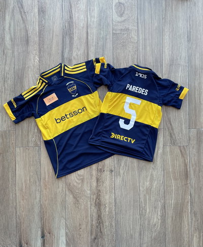 Camisetas boca titular 2025/26 Paredes y lisas niños