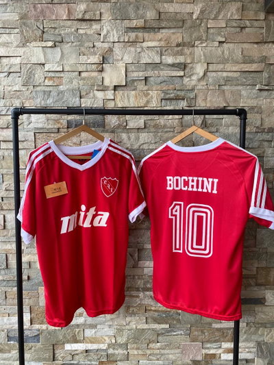Camisetas independiente titular 1988/89 Bochini