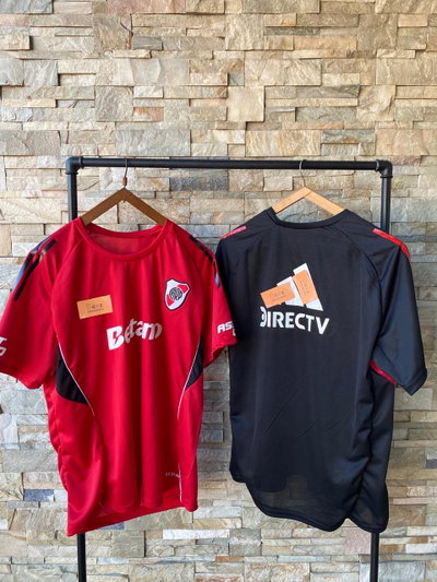 Camisetas river entrenamiento 2025/26 roja y negra