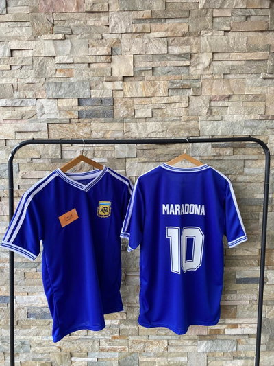 Camisetas argentina suplente 1990 Maradona