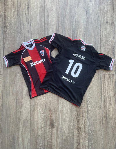 Camisetas river suplente 2025/26 Quintero y Salas niños