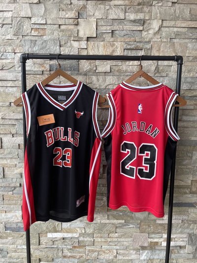 Musculosas nba bulls rojo y negro