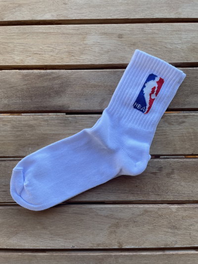 Medias nba 3/4 blancas