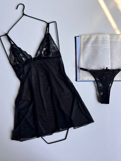 Babydoll Madizon y less de encaje