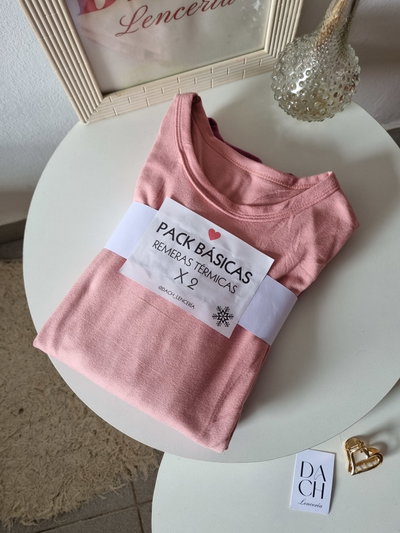 Pack remeras térmicas x 2 mujer