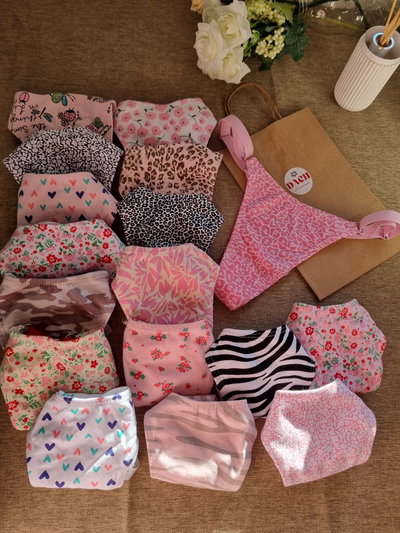 DOCENA less de algodón estampadas