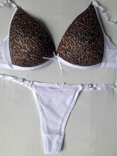 Conjuntos animal print microtul