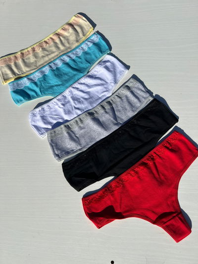 Culotte algodón con puntilla