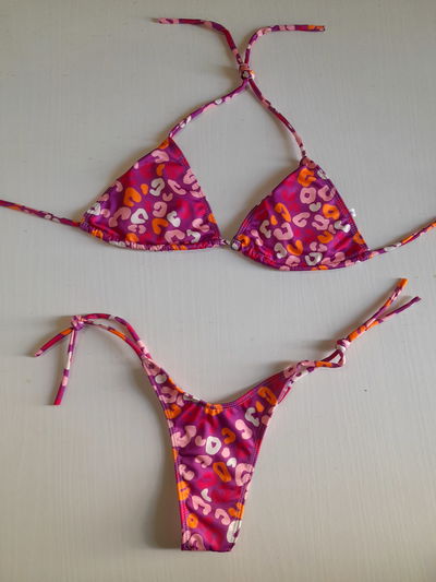 Bikini print fucsia 85