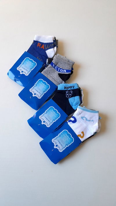 Pack x 3 soquetes niño T. 6-8