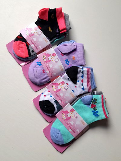 Pack x 3 soquetes niña T. 6-8