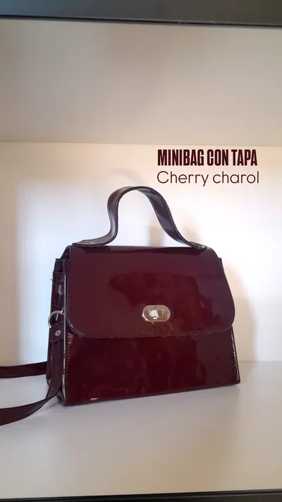 Minibag con tapa y tira desmontable