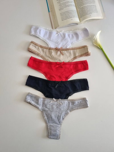 Colaless algodón con puntilla pack x 3
