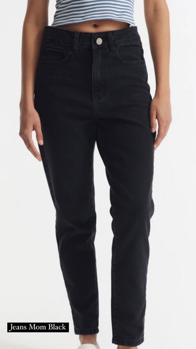 Jeans MOM black 