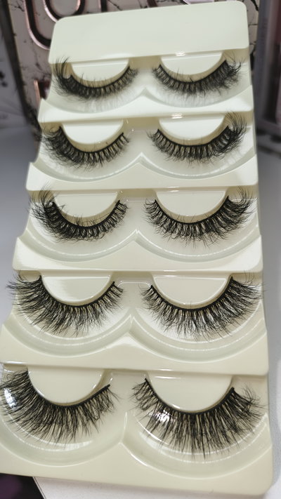 02 Pestañas Reutilizables pelo natural 