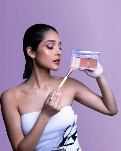 Rubor, contorno y iluminador Colorina Profesional 