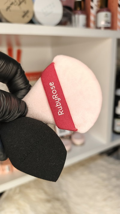 COMBO PARA VOS 馃巵 ESPONJA Y BORLA RUBY ROSE 馃嚙馃嚪