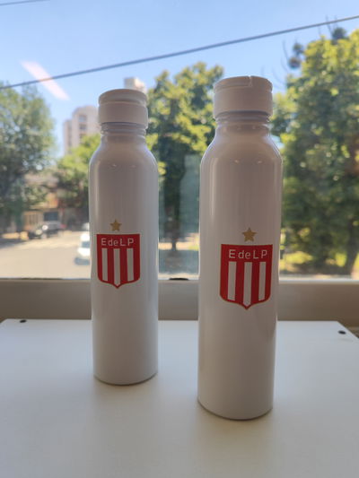 Botella aluminio blanca - Estudiantes