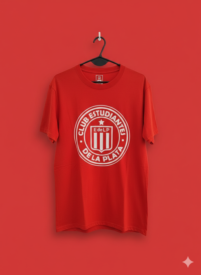 Remera algodón peinado roja - Estudiantes
